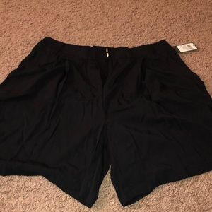 Black flowy shorts